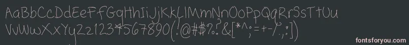 Шрифт PopcornMountainCondensedThin – розовые шрифты на чёрном фоне
