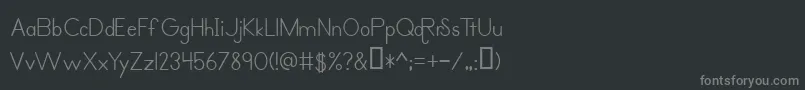Шрифт PrimerPrintRegular – серые шрифты на чёрном фоне