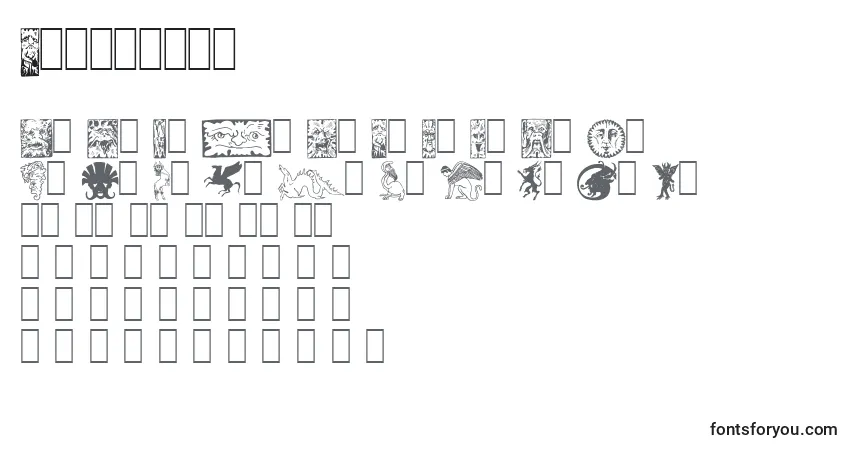 Schriftart Fabeldyr1 – Alphabet, Zahlen, spezielle Symbole