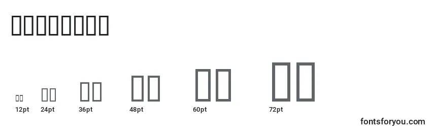 Wbxkomik Font Sizes