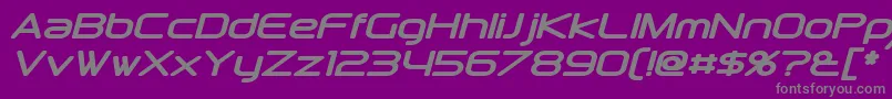 Шрифт DownlinkBoldItalic – серые шрифты на фиолетовом фоне