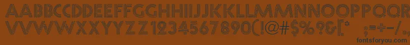 Leonde Font – Black Fonts on Brown Background