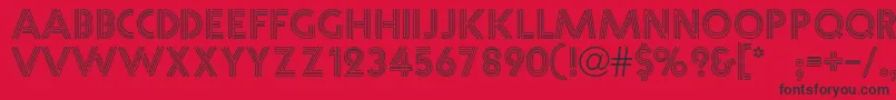 Leonde Font – Black Fonts on Red Background