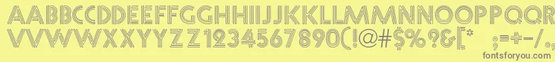 Leonde Font – Gray Fonts on Yellow Background