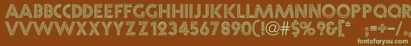 Leonde Font – Green Fonts on Brown Background