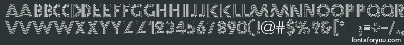 Шрифт Leonde – белые шрифты на чёрном фоне