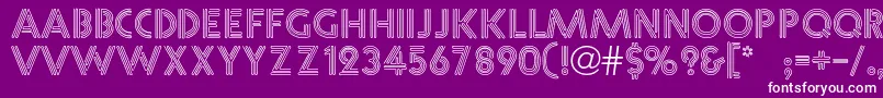 Leonde Font – White Fonts on Purple Background