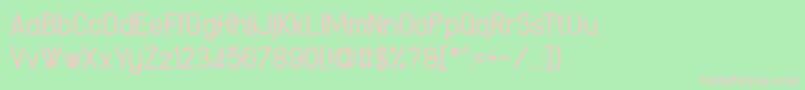 Yetimology Font – Pink Fonts on Green Background