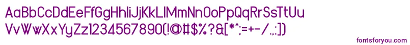Yetimology Font – Purple Fonts on White Background