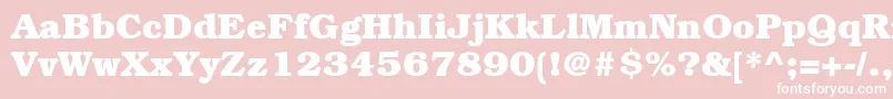 ItcBookmanLtBold Font – White Fonts on Pink Background