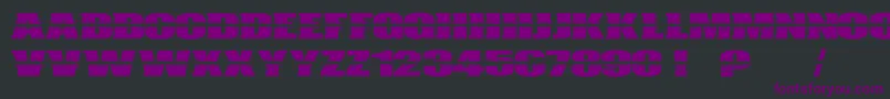 Bulletcampus Font – Purple Fonts on Black Background