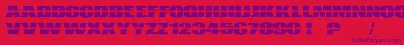 Bulletcampus Font – Purple Fonts on Red Background