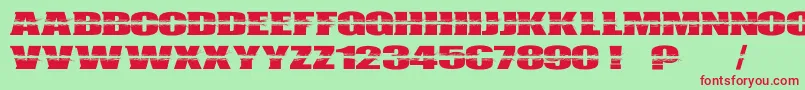 Bulletcampus Font – Red Fonts on Green Background