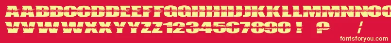 Bulletcampus Font – Yellow Fonts on Red Background