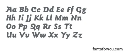 Review of the GoudySansBlackItalicBt Font