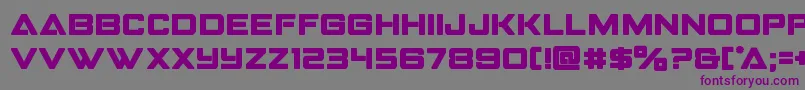 Strikefighterbold Font – Purple Fonts on Gray Background