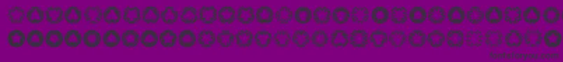 Ovul2ov Font – Black Fonts on Purple Background