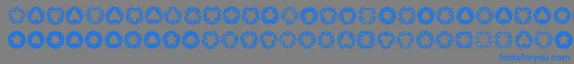 More about Ovul2ov Font Ovul2ov Font – Blue Fonts on Gray Background
