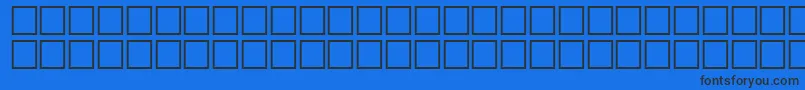 フォントArrowssRegular – 黒い文字の青い背景