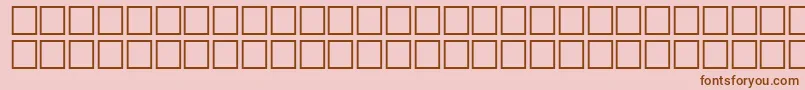 ArrowssRegular Font – Brown Fonts on Pink Background