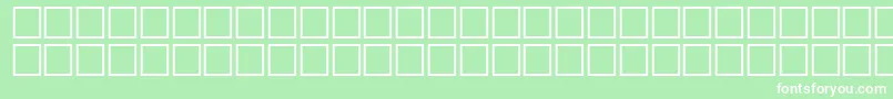 フォントArrowssRegular – 緑の背景に白い文字