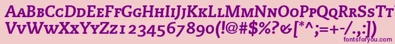 MonologueBlackCapsSsiNormal Font – Purple Fonts on Pink Background