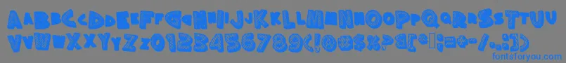 More about Silly Font Silly Font – Blue Fonts on Gray Background