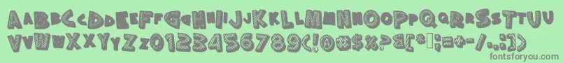 Подробнее о шрифте Silly Шрифт Silly – серые шрифты на зелёном фоне