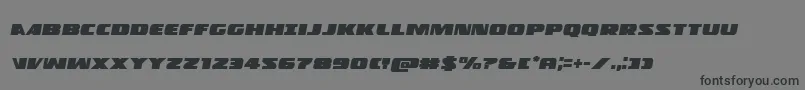 Шрифт Policecruiserital – чёрные шрифты на сером фоне