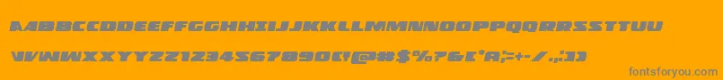 Policecruiserital Font – Gray Fonts on Orange Background