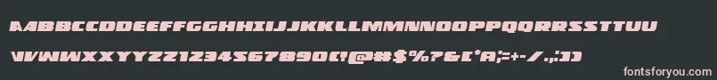 Policecruiserital Font – Pink Fonts on Black Background