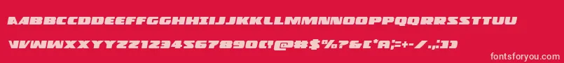 Policecruiserital Font – Pink Fonts on Red Background
