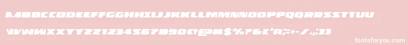 Policecruiserital Font – White Fonts on Pink Background