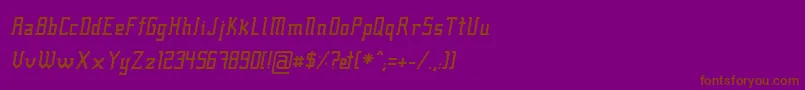 Fcraftsi Font – Brown Fonts on Purple Background