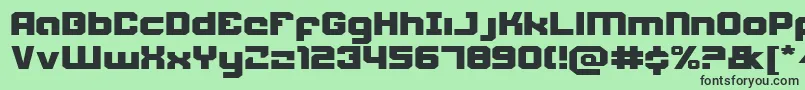 Weaponeere Font – Black Fonts on Green Background