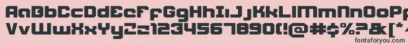 Weaponeere Font – Black Fonts on Pink Background