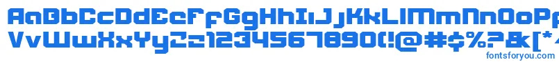 Шрифт Weaponeere – синие шрифты на белом фоне