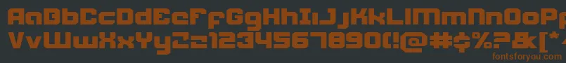 Weaponeere Font – Brown Fonts on Black Background