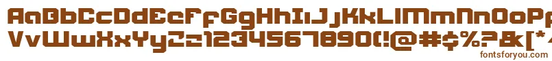 Шрифт Weaponeere – коричневые шрифты на белом фоне
