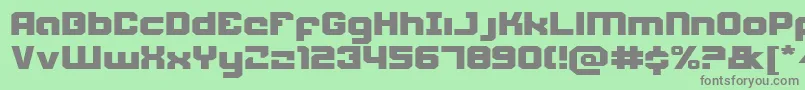Weaponeere Font – Gray Fonts on Green Background