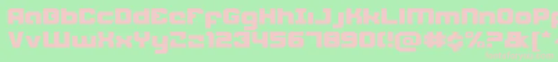 Шрифт Weaponeere – розовые шрифты на зелёном фоне