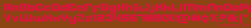 Weaponeere Font – Red Fonts on Brown Background