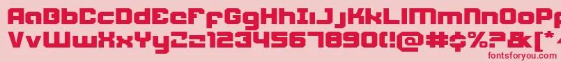 Weaponeere Font – Red Fonts on Pink Background