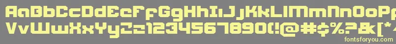 Шрифт Weaponeere – жёлтые шрифты на сером фоне