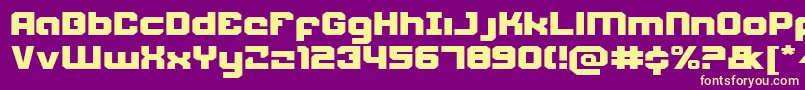 fuente Weaponeere – Fuentes Amarillas Sobre Fondo Morado