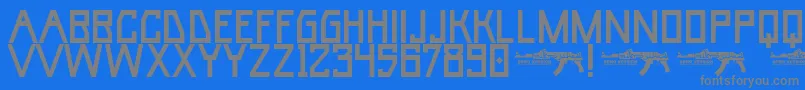 UmarBase Font – Gray Fonts on Blue Background