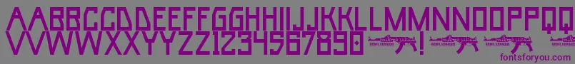 UmarBase Font – Purple Fonts on Gray Background