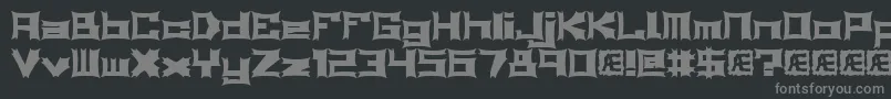 Relapse Font – Gray Fonts on Black Background