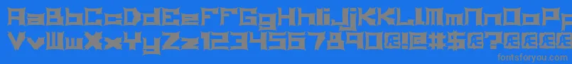 Relapse Font – Gray Fonts on Blue Background