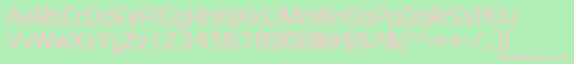 ContinuumMedium Font – Pink Fonts on Green Background